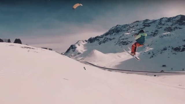 BOMBA Snowkite With The Ride Up Crew