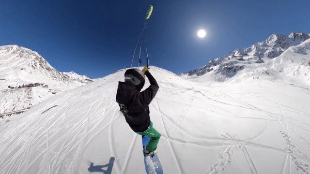 Snowkite session 13 April 2021