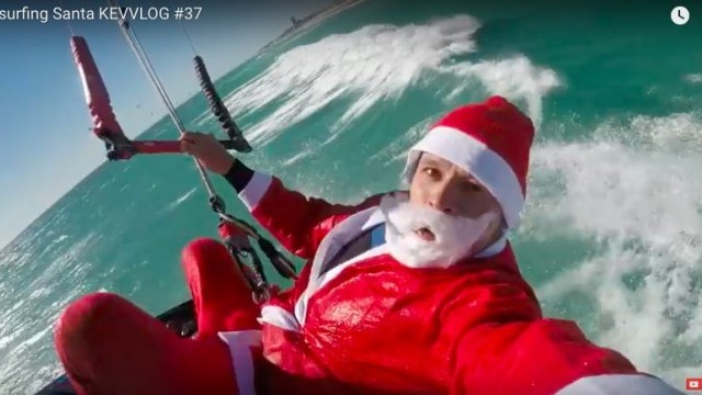 Kitesurfing Santa KEVVLOG #37