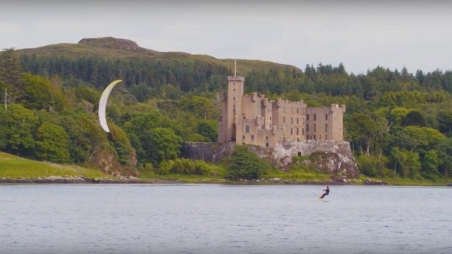Kitesurfing Scotland: A kitefoil journey on the islands - Aerial Filming