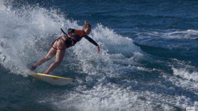 Kitesurfing Backside