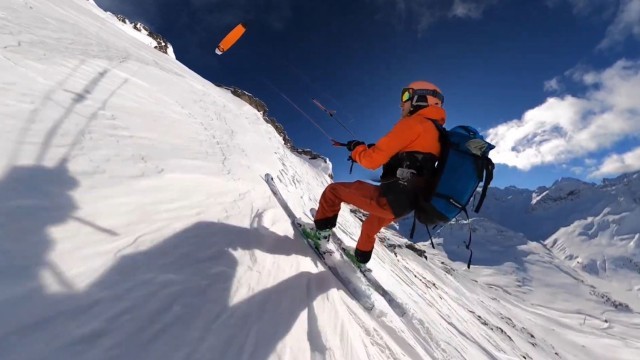 Snowkiting at Berninapass (switzerland) Bigday by snowkite