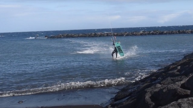 Light wind Madness, Kitesurfing in a secret spot, Tenerife