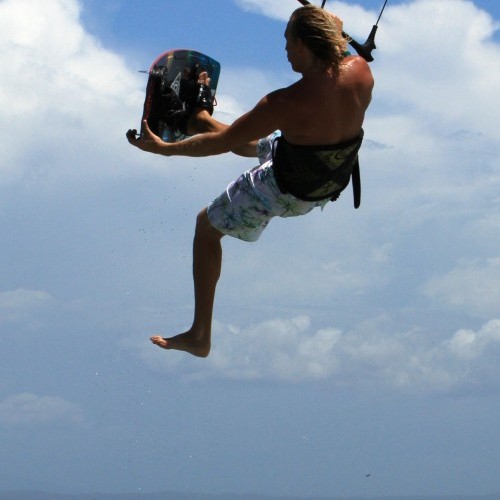 One Foot Air Gybe Kitesurfing Technique