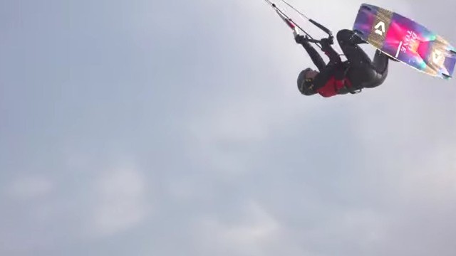 Super gusty after school looping session at my local kite spot