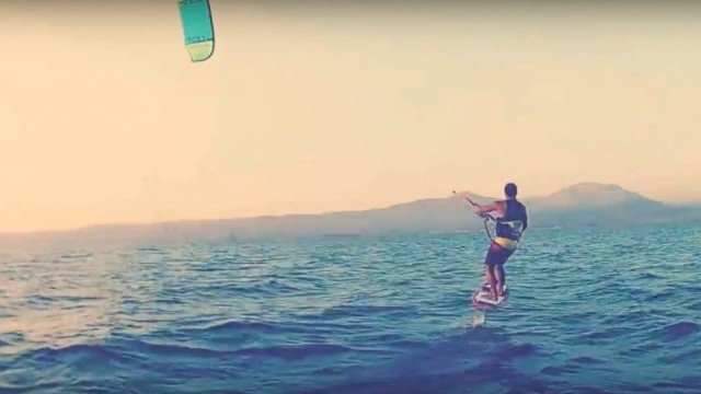 Sunset Foiling With My Bro!