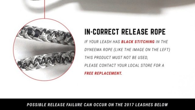 Mystic HP Leash Safety Recall Notification