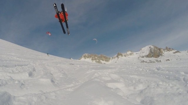 Snowkite - Col du Lautaret (lightwind)