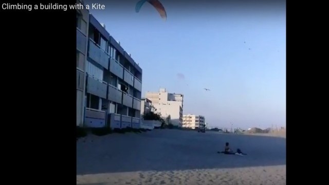 Climbing a Building with a Kite
