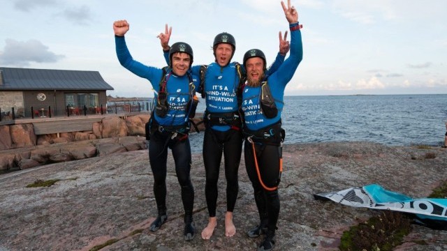Finnish Kitesurfers Break World Record in the Baltic Sea