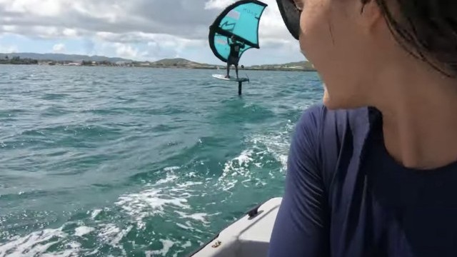 Learning How To Wing Foil In Antigua!