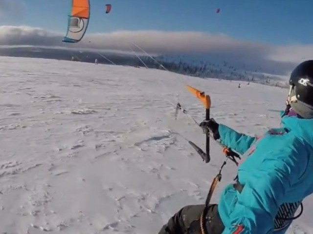 Kiteboarding in Lapland