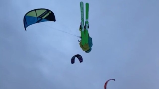Inverted Frontroll Kiteloop - Snowkite