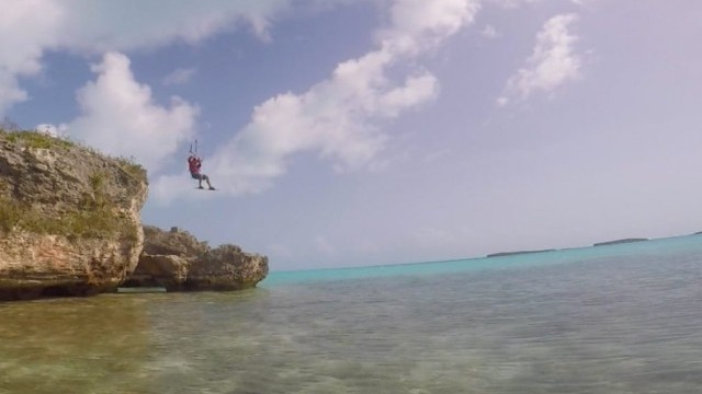 Super Not - Wes Matweyew and Jeff Davis kitesurfing somewhere in theTurks and Caicos islands