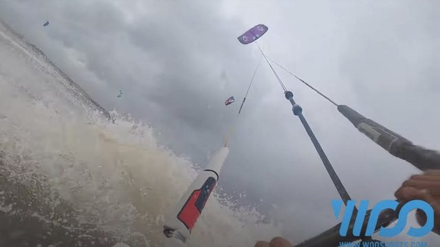 Kitesurfing 50 knot storm Evert