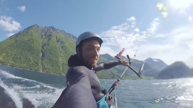 Fjord Kiting In Sunnmøre Norway