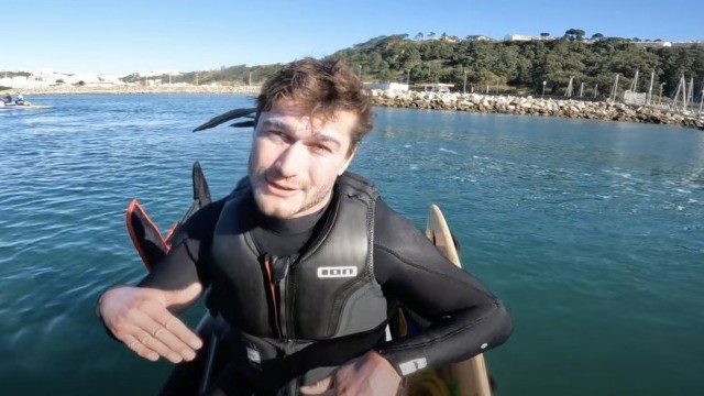 NAZARE Tow-Foiling Mission!!! - Court In The Act FREE RIDE Vlog