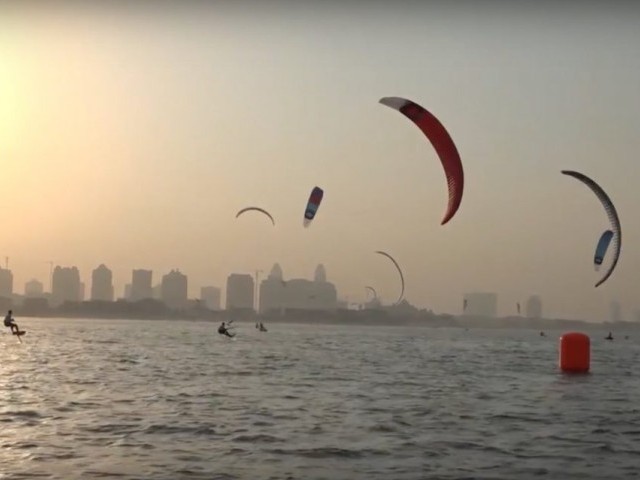 2016 IKA Kitefoil Gold Cup Finals - The Pearl - Qatar Day 1