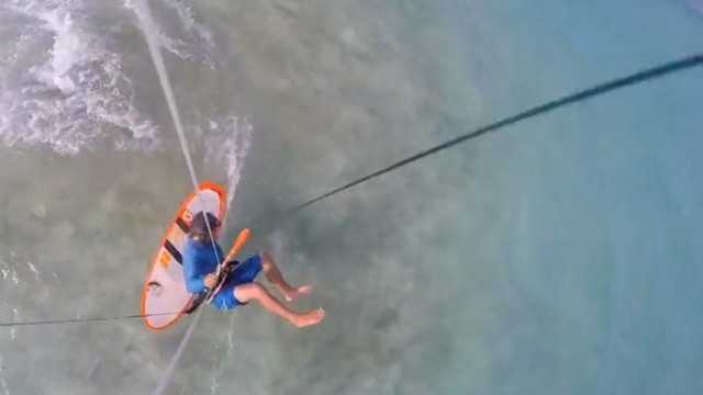 Lil bit of Lose The Straps Long Bay Linemount with Cabrinha's GoProHobbit