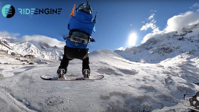 Extreme snowkiting flights with lolo BSD