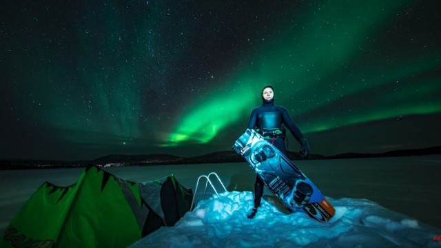 Kitesurfing at the NORTH CAPE!