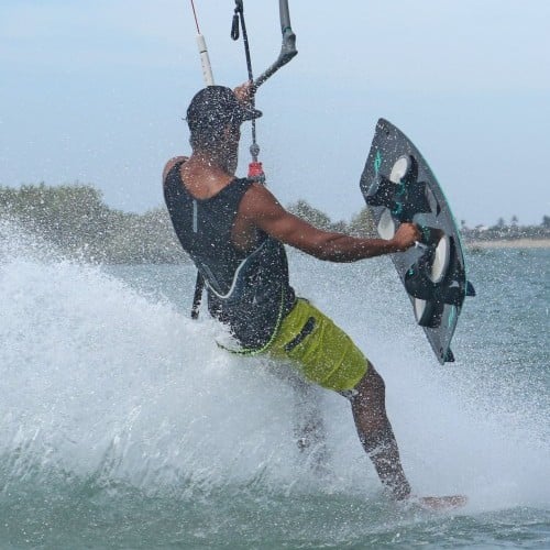 Barefoot Water Ski Kitesurfing Technique