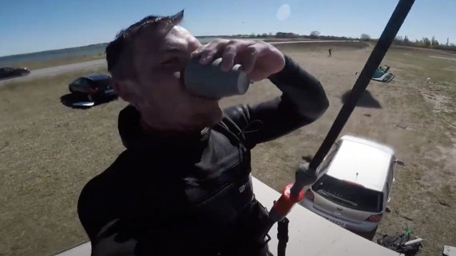 caravan jump - Low wind fun with my Pulse kite