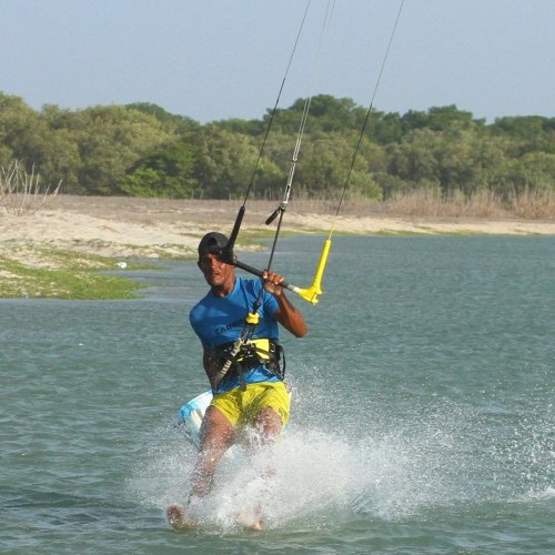 Barefoot Water-ski Dismount Kitesurfing Technique