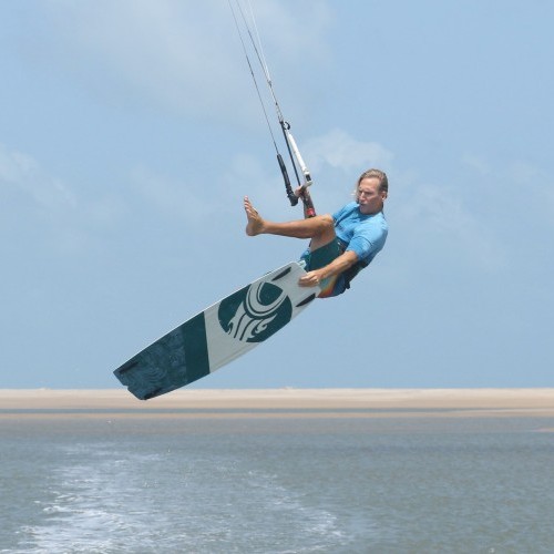 Leg Over One Foot Jump Transition Kitesurfing Technique