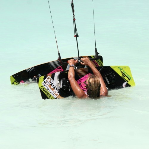 Deep Water Board Carry Kitesurfing Technique