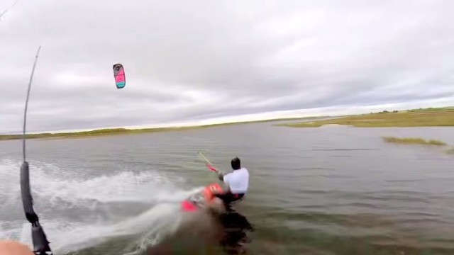 Downwind Run Kiteboarding on Martha's Vineyard
