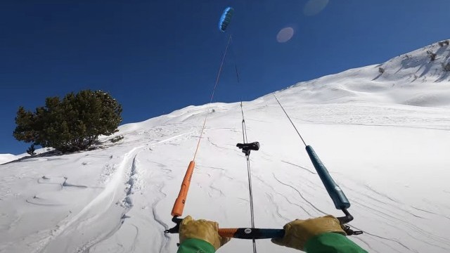 Splitboard snowkite freeride GOPRO MAX (16 March 2021)