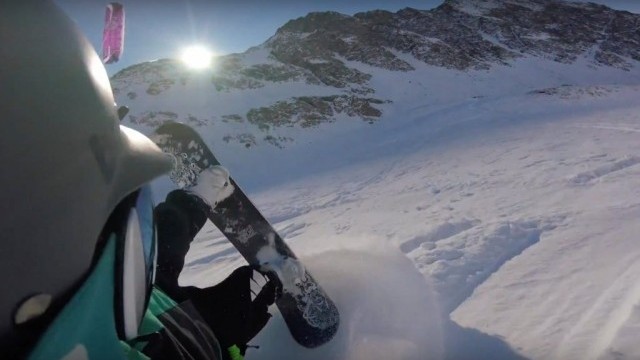 SnowKiting Col Agnel 19 NOV 2017