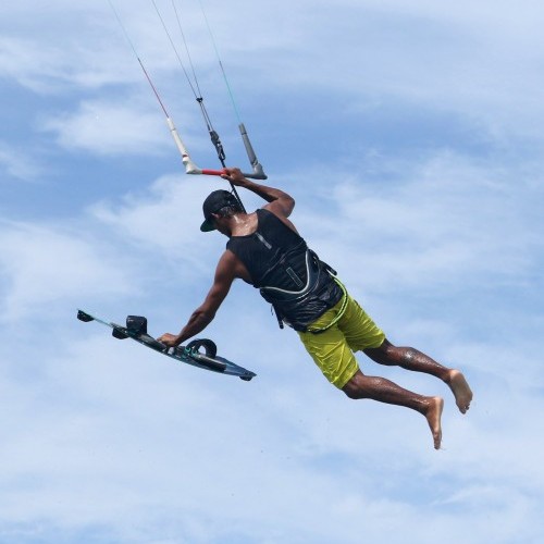 Board Off Varial with Handle Kitesurfing Technique