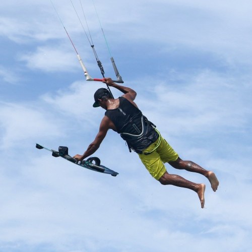 Board Off Varial with Handle Kitesurfing Technique