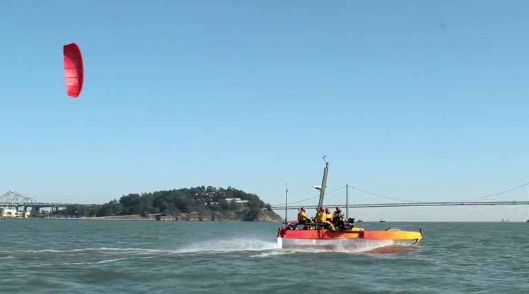K2 Kitefoiler in San Francisco Bay, 2013