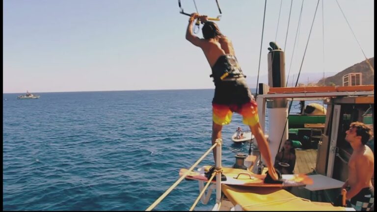Hendrick Burgers in action on Blade Kiteboarding's New Mist Kite!