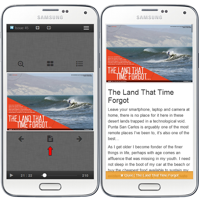 Mobile friendly articles.