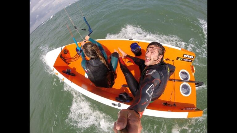 Kite Sailing the Isle of Wight - Kite Tender - Worlds first commercial kite boat?