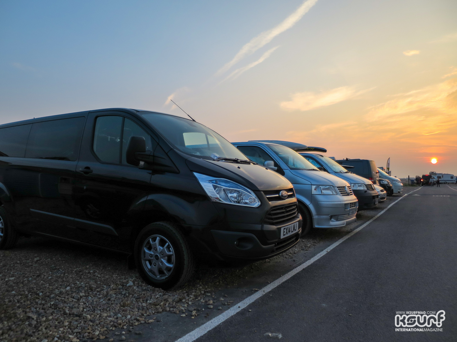 Our Ford Transit Custom looking about as relaxed as we were on the Saturday evening...