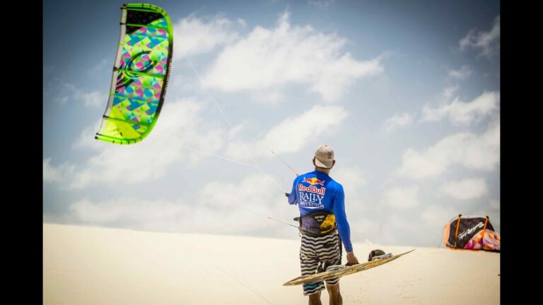 Kiteboarding Race Across Brazilian Desert