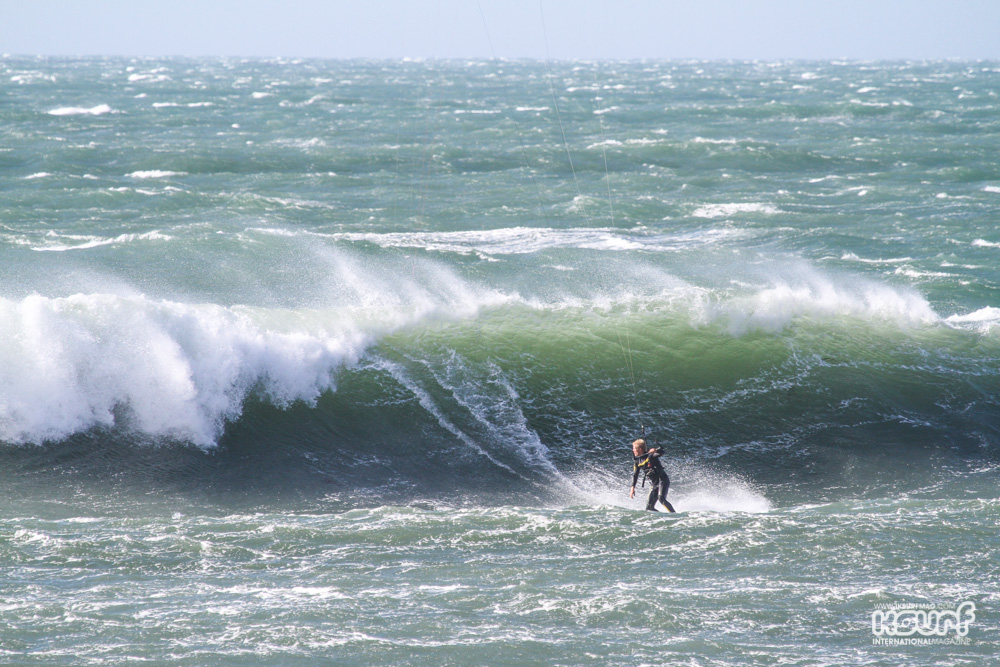 Rich Burton enjoying the conditions!