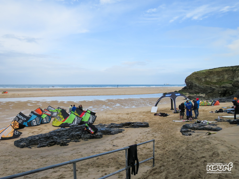 The competition area all set up, just waiting for the wind!