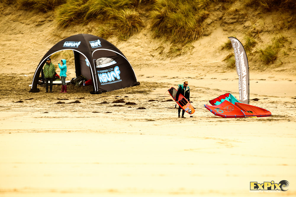 Base camp for the day at Sandy Acres!