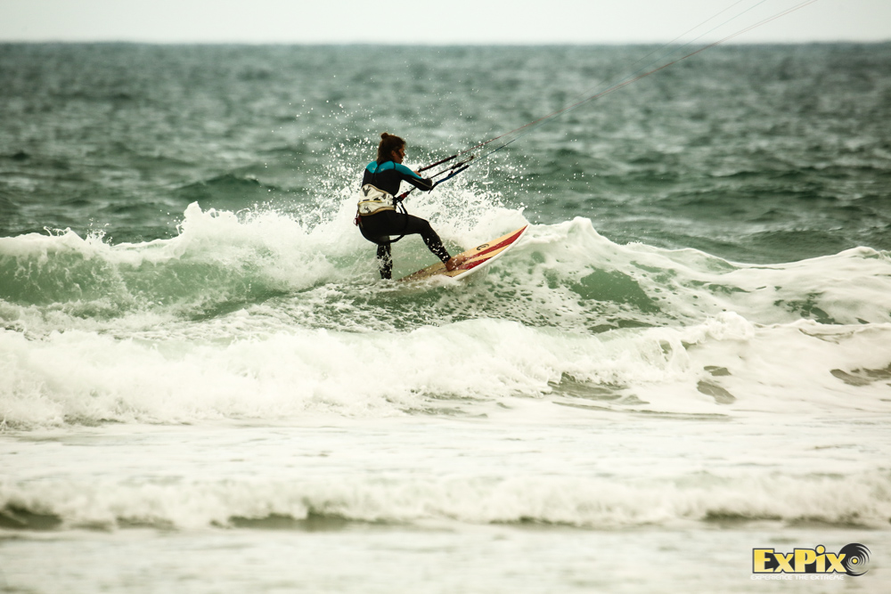 Sukie Huntley-Robinson has a surfing background and it showed through in her wave riding and wave selection.
