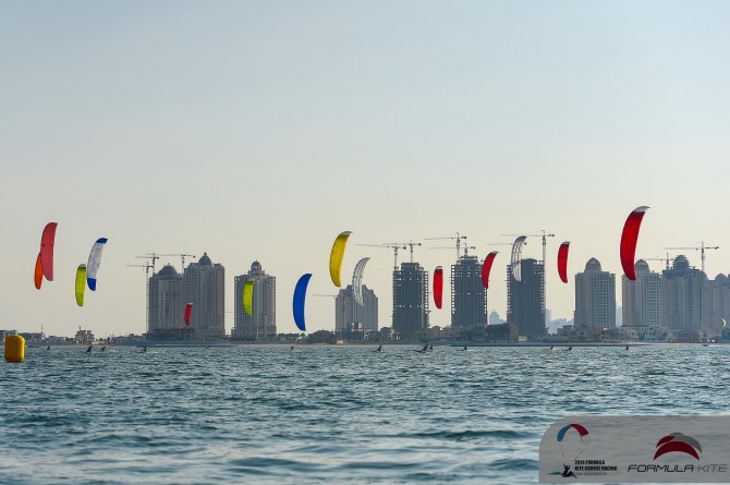 Qatar provided a stunning backdrop amongst the desert...