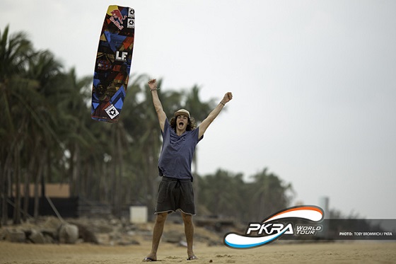 Christophe Tack celebrates 2014 PKRA success