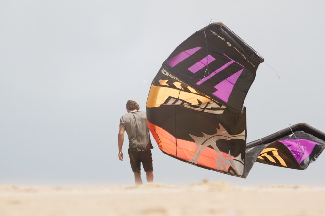 Alex Fox walks the new RPM to the water