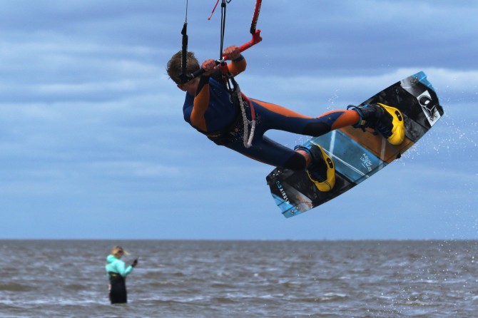 Cameron working on his s bend 2! Photo: Charlie Railton