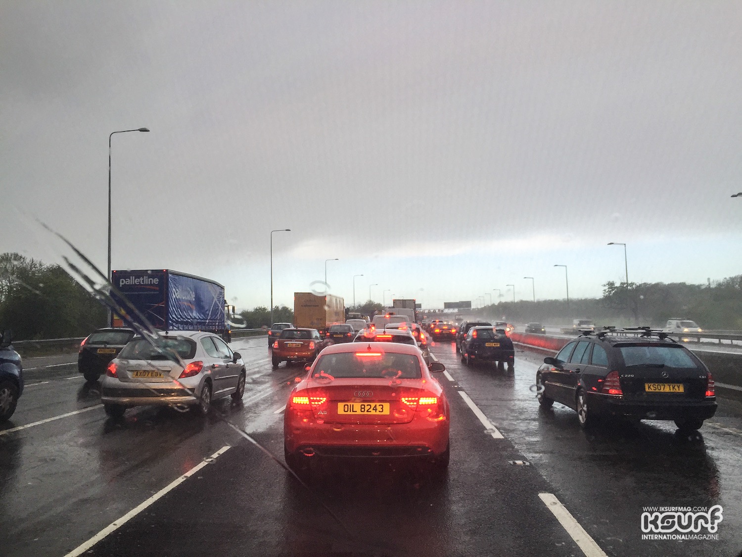 Traffic and pouring rain, is it any wonder we considered aborting the mission!